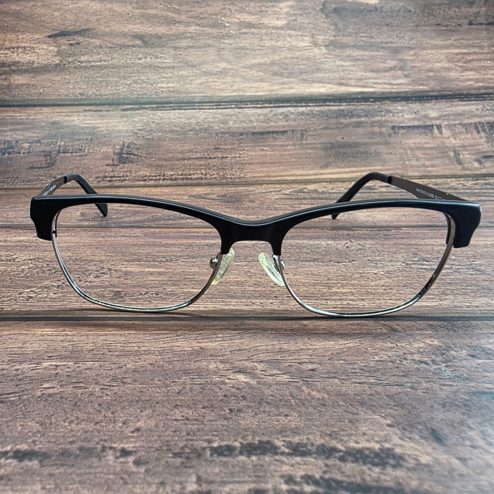 Crocs Eyewear CF4319 Col.80BE Black Silver Semi Rimless Browline Frame 52-17-143
